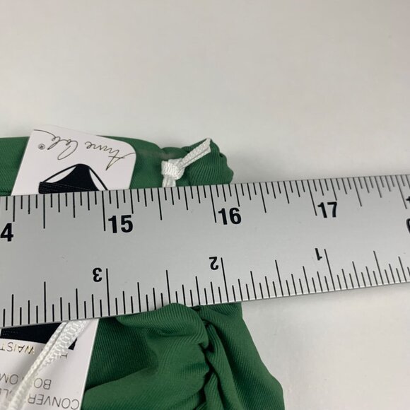 Anne Cole Womens Moss Green Solid High Waist Convertible Swim Bottom Size XL NWT - Picture 5 of 9